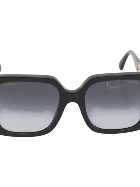 CHANEL Sunglasses plastic Black CC Auth am11652SM main image 5